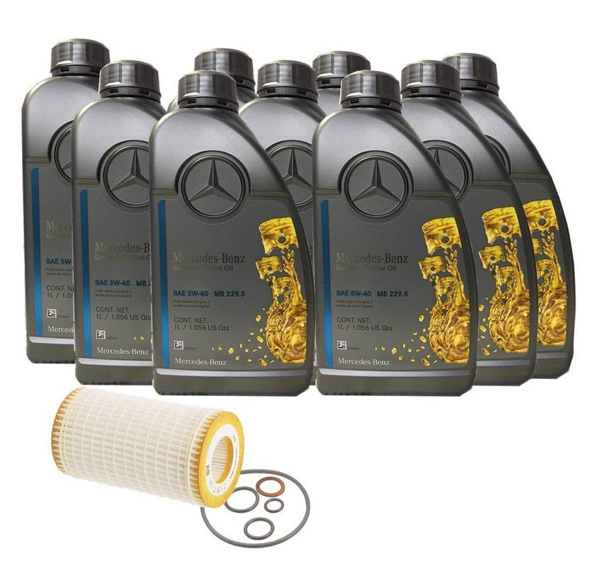 Mercedes Engine Oil Change Kit - (0W-40) 0009898301USB6